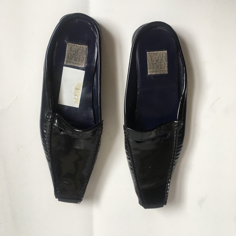JOAN & DAVID Black Patent Leather Slip- In - Picture 6 of 8